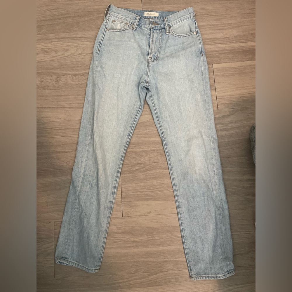 Madewell Women's Straight Leg Jeans in Light Blue